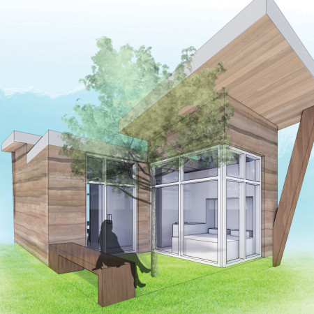 Charred Wooden Shingles and Daylight-Driven Spaces in a Community-Centric Design