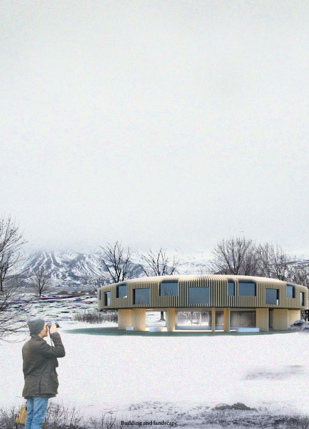 Circular Retreat with Larch Cladding and Mineral Wool Insulation Embracing Nature's Views