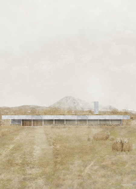 Embedded Design Featuring Stone Façade and Green Roof for Natural Hospitality Experience  