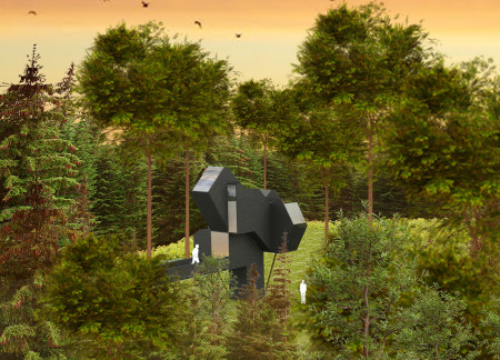 Charred Wooden Shingles And Cross Ventilation In A Tranquil Forest Retreat  