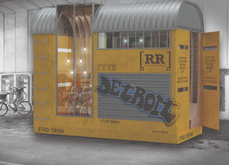 CNC-Cut Wooden Panels and Solar Integration Create a Community Reading Space in the Heart of Detroit