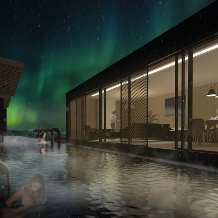 Charred Wood Cladding and Geothermal Energy Define a Sustainable Retreat in the Icelandic Landscape