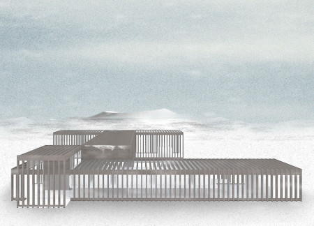 Charred Wooden Shingles and Textured Concrete Create Community Spaces in Sustainable Design