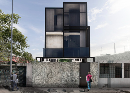Charred Wooden Shingles and Cross-Laminated Timber Panels Create a Versatile Community Hub