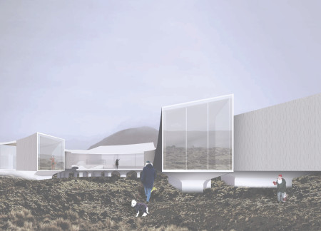Curvilinear Forms and Local Timber Capture the Essence of Iceland's Lava Fields in a Visitor Experience Hub