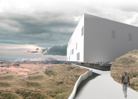 Curvilinear Concrete Structure Enhanced with Radiant Heating and Expansive Glass Facades  