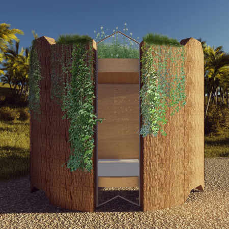 Sustainable Living Enhanced by Cross-Laminated Timber and Natural Insulation in a Compact Urban Residence