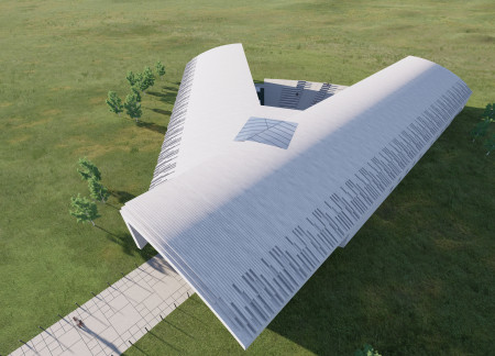 Geothermal Experience Center Crafted From Durable Concrete and Resilient Steel Framing Embracing Volcanic Landscape