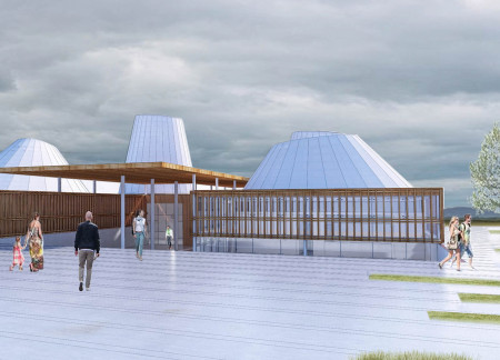 Polycarbonate Roofs and Granite Facades Creating a Geological Narrative in Educational Spaces