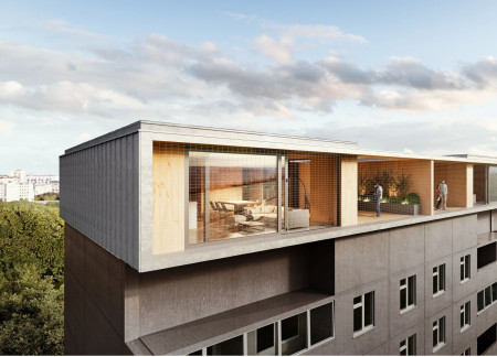 Cross-Laminated Timber Modules Integrating Into Parisian Urban Fabric