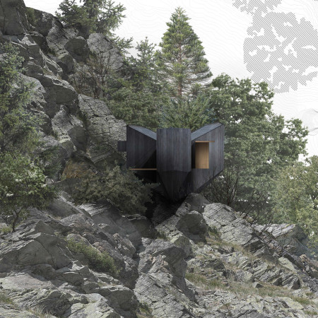 Charred Wooden Shingles and Cross-Laminated Timber Panels Enrich a Versatile Community Space  