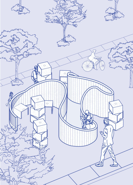 Serpentine Reading Room Crafted From Sustainable Timber and Steel