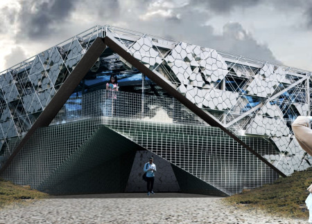 Light Well and Hexagonal Facade Enhance Community Engagement in Sustainable Building  