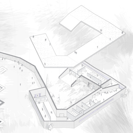 Charred Wooden Shingles and Volcanic Stone Shape a Community Hub Embracing Sustainability  
