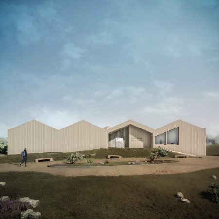 Wave-Like Roof and Cross-Laminated Timber Panels Create a Sustainable Visitor Center Experience 