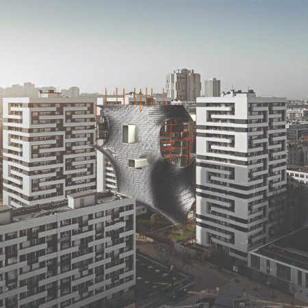 Charred Wood Shingles and Modular Facades Creating Flexible Urban Living