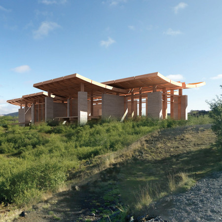 Charred Wooden Shingles and Cross-Laminated Timber Elevate Visitor Engagement in Volcanic Terrain
