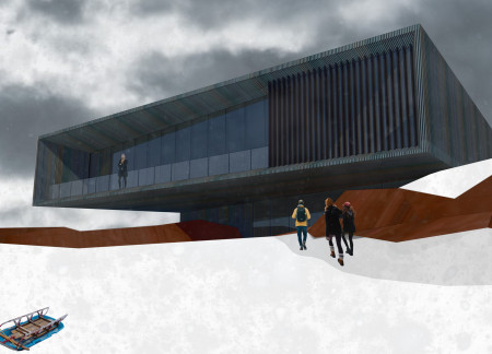 Corten Steel Structure Embracing Volcanic Ash For A Visitors Centre In Iceland  