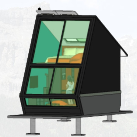 Fish-Head Shaped Residence Featuring Geothermal Heating and Natural Ventilation in the Swiss Alps