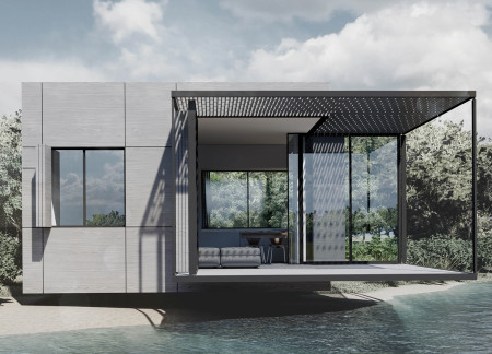 Residential Home Featuring Cross-Laminated Timber and Charred Wooden Shingles for Enhanced Environmental Integration