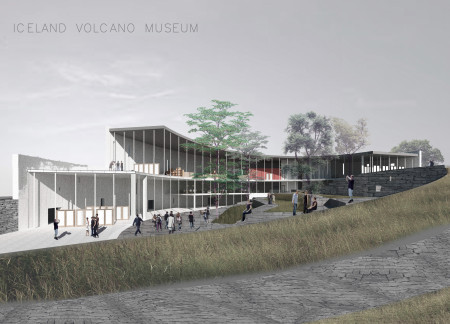 Charred Wooden Shingles and Native Stone Create An Engaging Educational Space in Volcanic Landscapes
