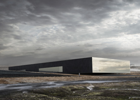 Charred Wooden Shingles Enveloping Immersive Geothermal Experience Center in Iceland
