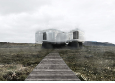 Geothermal Heating and Volcanic Stone Form a Unique Educational Hub in a Breathable Landscape