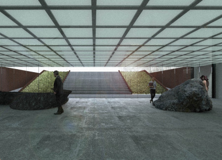 Visitor Center Blending Local Stone and Concrete with an Emphasis on Natural Light