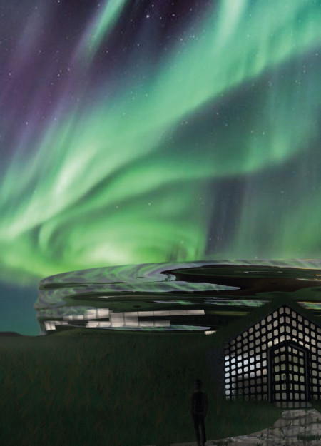 One-Way Mirror Facades and Geothermal Sustainability in a Circular Cultural Hub