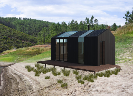 Charred Timber Cladding and SIP Construction in a Tranquil Wellness Retreat  