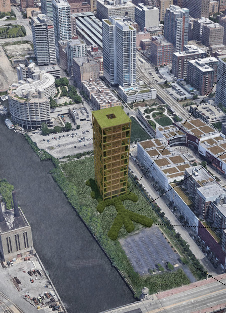 Charred Wooden Shingles and Cross-Laminated Timber Create a Vertical Community Hub