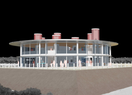 Natural Ventilation and Sustainable Concrete Design Enhancing Ecological Education Experiences