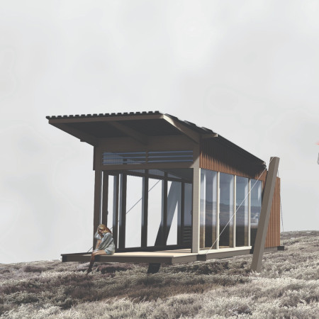 Charred Wood Cladding and Solar Efficiency in a Serene Wellness Retreat  