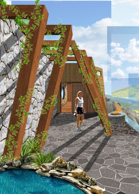 Charred Wooden Shingles and Natural Stone Form a Sustainable Countryside Retreat