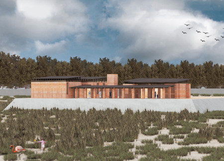 Rammed Earth Structure Enhancing Community Interaction Through Natural Ventilation
