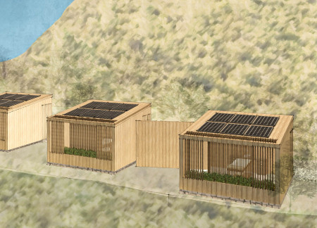 Charred Wooden Shingles and Cross-Laminated Timber Create a Sustainable Retreat in Nature