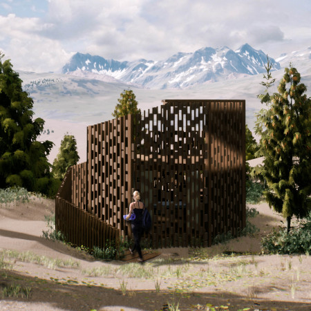 Elevated Timber Retreat Featuring Sustainable Ceramic Elements and Integrated Greywater Management  