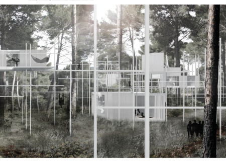 Elevated Cabins Crafted from Galvanized Steel and Natural Wood for Mindful Retreats