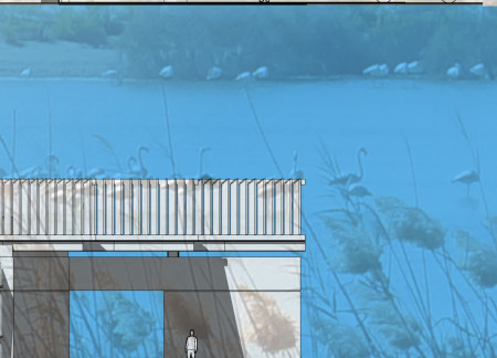 Canopy Inspired By Nature Featuring Precast Concrete And Timber Fins For an Ecological Visitor Experience  