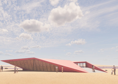 Organic Hues And Natural Wood Tone Define An Eco-Conscious Visitor Center In The Wetlands