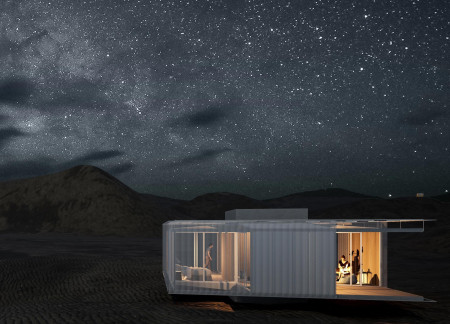 Bifacial Solar Integration and Steel-Frame Structures Creating Tranquil Desert Lodges