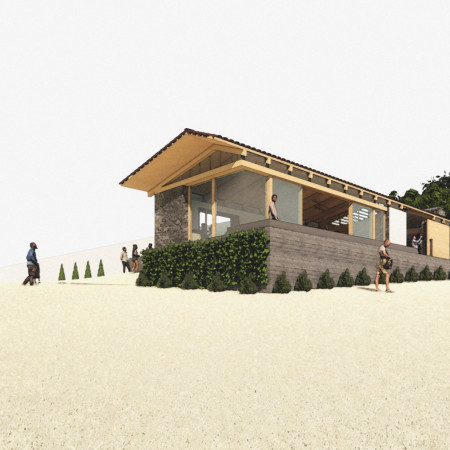 Hand-Plastered Walls And Modular Design Enhance Connective Spaces In A Vineyard Pavilion