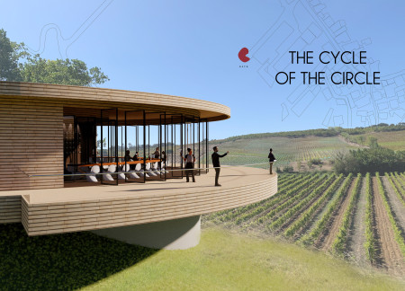 Cyclic Design Featuring Limestone And Natural Ventilation for Community-Focused Wine Tasting Facility