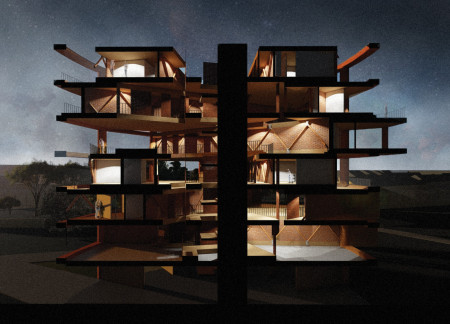 Charred Timber Façades and Cross-Laminated Structures Redefining Urban Living Spaces  