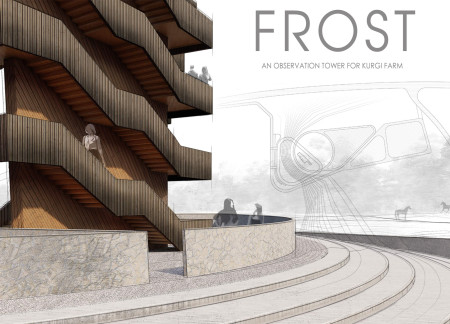 Charred Wood and Local Stone Elevate Observation Tower Experience in a Natural Landscape