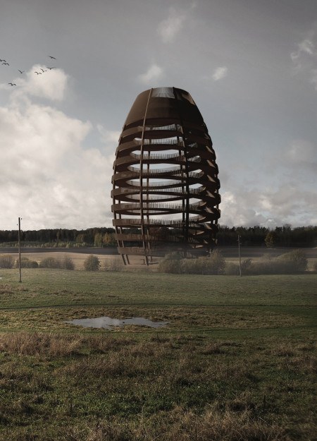 Corten Steel Structure Embracing Natural Landscapes Through Sustainable Design