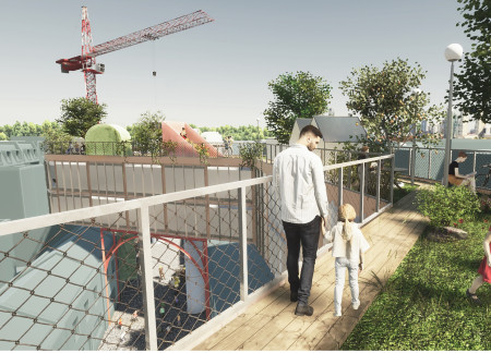 Charred Wooden Shingles and Green Roofs Redefine Urban Living Spaces