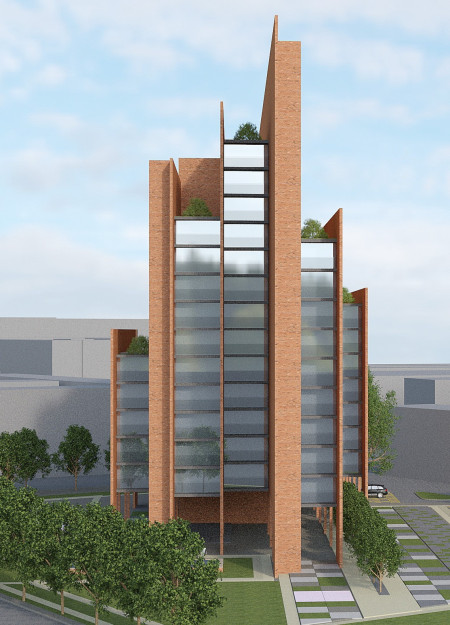 Geothermal-Enhanced Brick Facade With Green Voids in a Flexible Urban Habitat