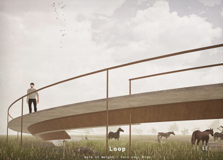 Curvilinear Structure with Large Glazing and Sustainable Timber Elements for Interactive Engagement  