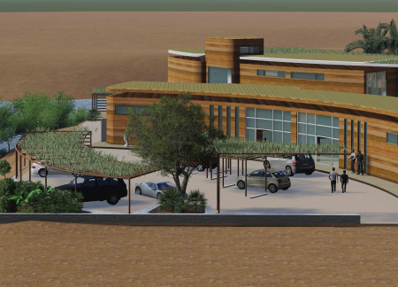Rammed Earth Walls and Solar Tiles Creating Sustainable Visitor Engagement in a Natural Habitat